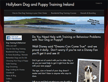 Tablet Screenshot of hollybarndogtraining.com